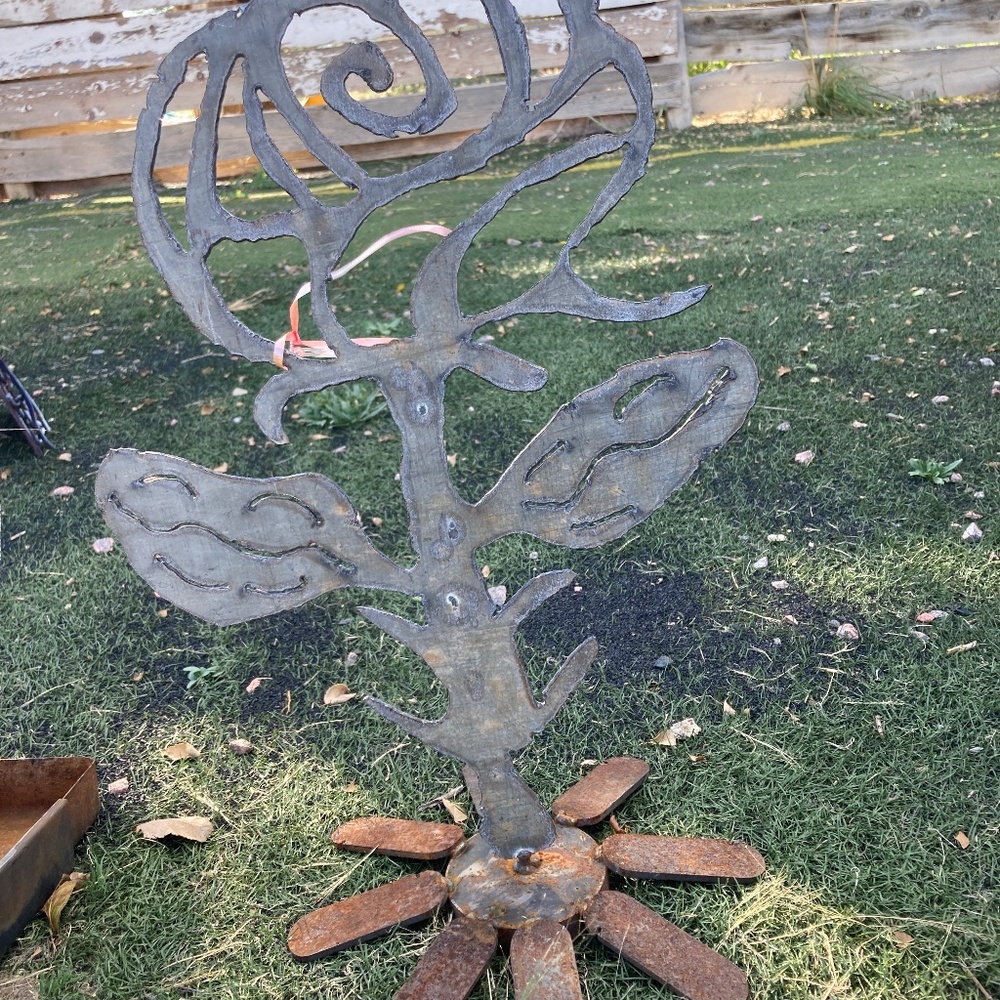 Metal flower handmade